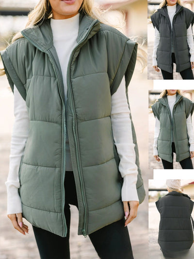 Chaleco Térmico Slim sin Mangas con Cuello Alzado - Image 3