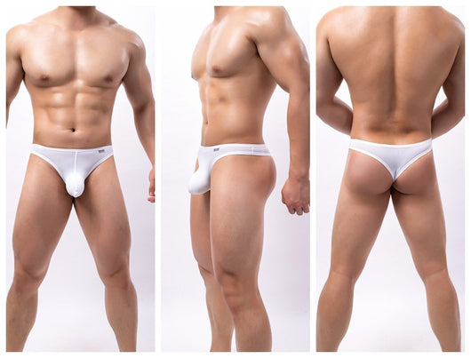Tanga Masculina con Bolsa Convexa en U de Tela Seda de Hielo - Image 31