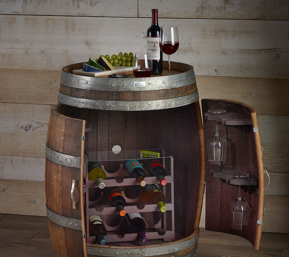 Vitrina Decorativa de Roble para Vinos y Licores