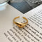 Women's French Estilo Minimalist Design Ring Cabochon ring