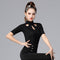 Ropa de Danza Latina Moderna - Conjunto de Práctica Cuello Alto Estilo Influencer
