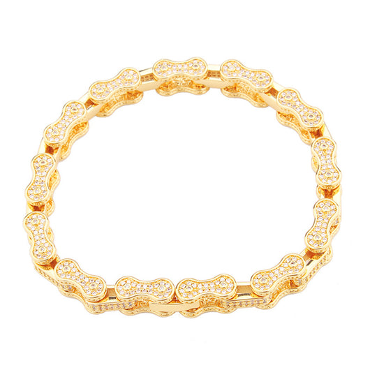 Pulsera Cadena Cubana Hip Hop Circón para Hombre y Mujer - Image 8