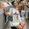Playera Holgada Estilo Urbano con Estampado de Letras