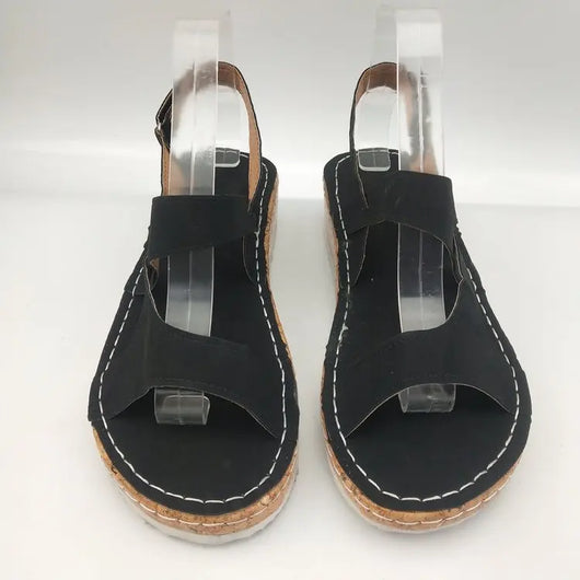 Sandalias Casuales Estilo Universitario con Tacón Bajo - Image 15