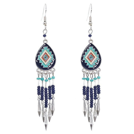 Aretes Bohemios Ovalados en Aleación de Metal Hanqi - Image 11