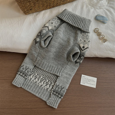 Suéter Fair Isle para Perro Pequeño - Abrigo Teddy Otoño Invierno - Image 10
