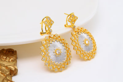 Aretes de Plata 925 Cepillados con Detalles Coloridos - Image 9
