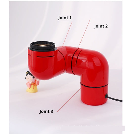 Lámpara Decorativa Futurista con Tuberías Rotativas - Image 10