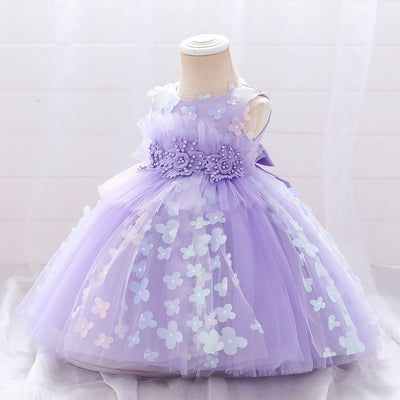 Vestido Niña con Flores 3D Esponjoso - Image 18
