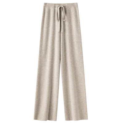 Pantalón Ancho de Lana Pura Cintura Media con Efecto Adelgazante - Image 5