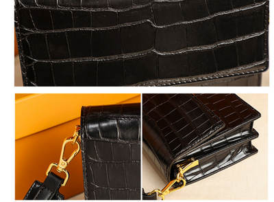 Bolso Mensajero de Cuero Texturizado con Diseño Moderno - Image 9