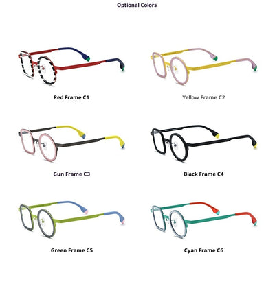 Lentes Titanio Diseño Mixto - Marco Cuadrado y Redondo Unisex - Image 14