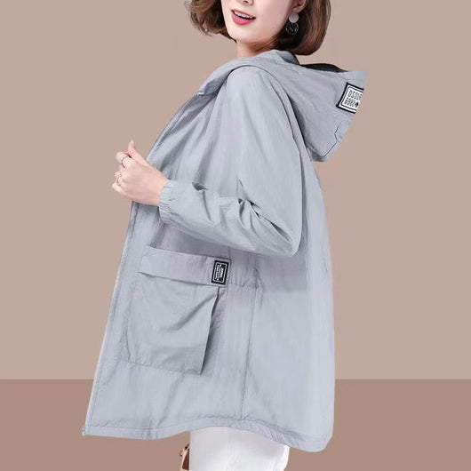 Chaqueta Protectora UV Suelta Talla Grande para Mujer - Image 6