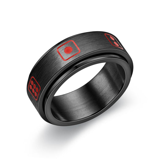 Anillo Giratorio Doble de Acero Titanio para Hombre - Image 15