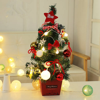 Paquete Árbol de Navidad Rojo Dorado