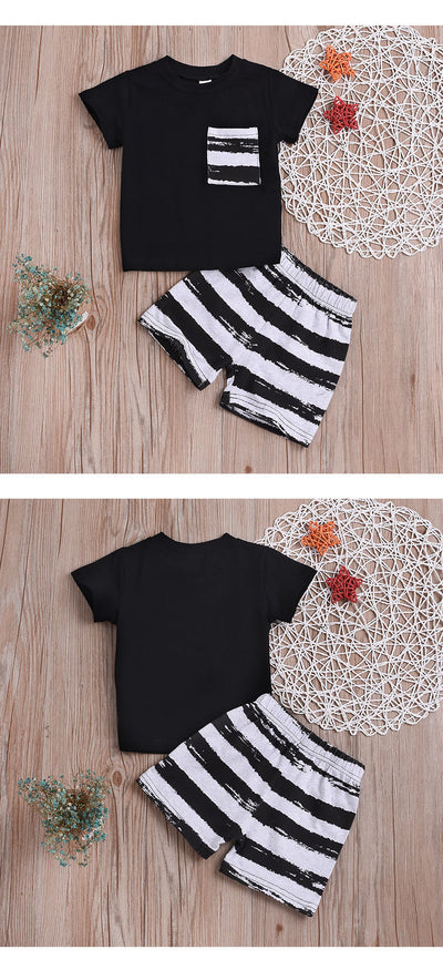 Conjunto Casual de Verano para Niño: Camiseta y Pantalones Cortos - Image 11