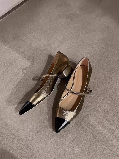 Zapatos Mary Jane con Tacón Medio y Punta Afilada para Mujer - Image 15