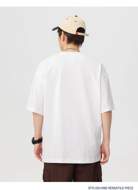 Camiseta Vintage Suelta de Verano con Estampado de Letras para Hombre - Image 19