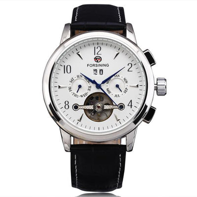 Reloj Mecánico Casual con Diseño Hueco y Tres Esferas - Image 3