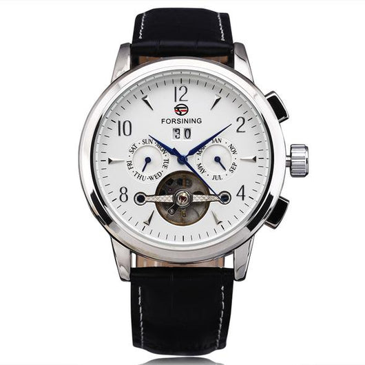 Reloj Mecánico Casual con Diseño Hueco y Tres Esferas - Image 3