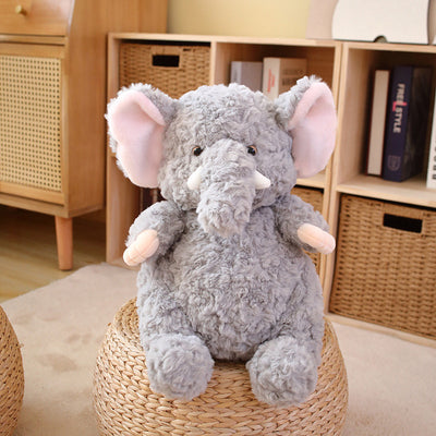 Peluche Elefante y Cerdo Gris de la Serie Lazy - Juguete Suave - Image 7