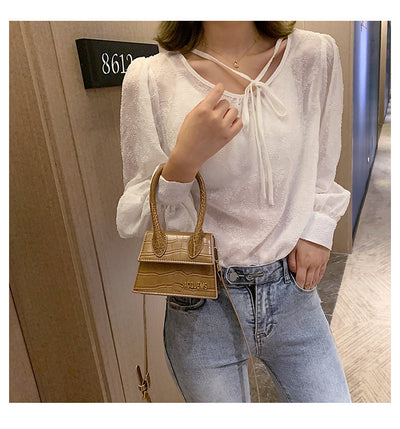 Bolso Bandolera Cuadrado Pequeño Estilo Coreano - Cartera Crossbody Versátil para Mujer - Image 5