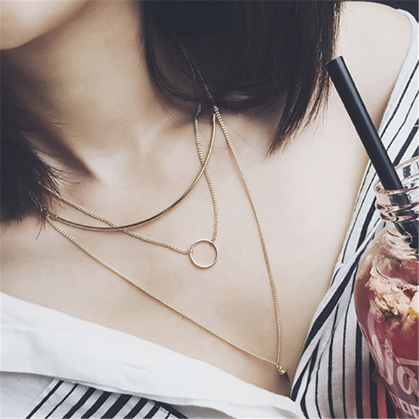 Collar Largo Multicapa Estilo Coreano Elegante para Mujer - Image 10