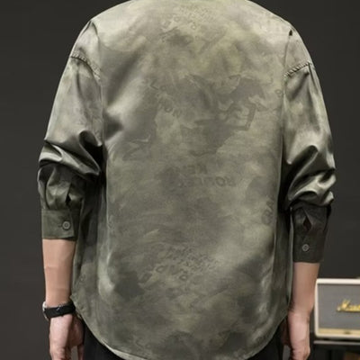 Camisa de Camuflaje Retro Estilo Japonés para Hombre - Image 3
