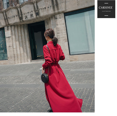 Vestido Camisero con Cintura Marcada - Image 8
