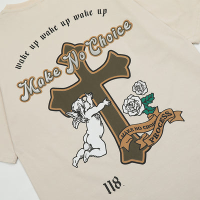 Playera de Algodón con Estampado de Cruz para Hombre - Image 4