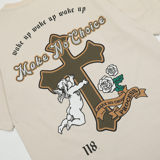 Playera de Algodón con Estampado de Cruz para Hombre - Image 4