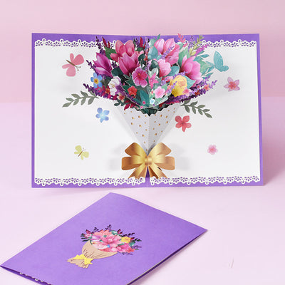Tarjeta de Felicitación Tridimensional Artesanal con Relieve - Image 29