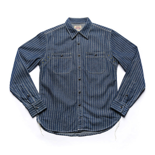 Camisa Vintage de Manga Larga a Rayas con Detalles de Trabajo para Hombre - Image 5