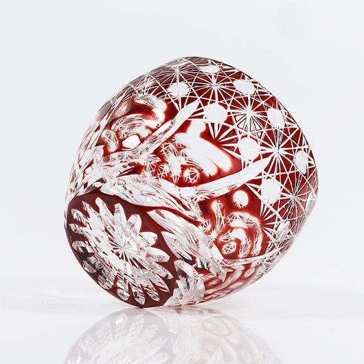 Juego de Copas de Cristal Edo Kiriko Coloreado - Image 8