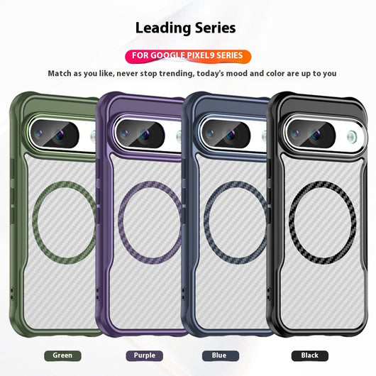 Funda Magnética de Fibra de Carbono Transparente para Celular - Image 2