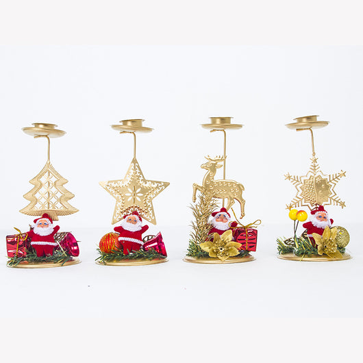 Candelabro Navideño de Hierro - Decoración de Escritorio - Image 17