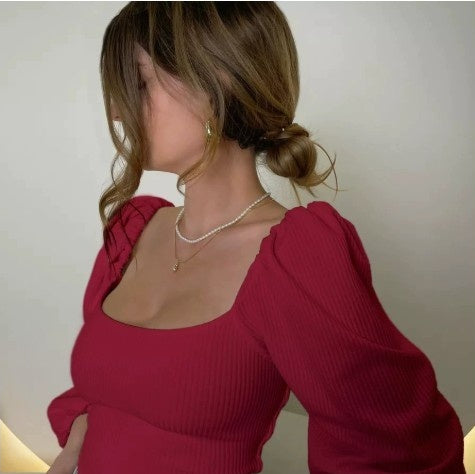 Top Ajustado con Mangas Farol y Espalda Descubierta - Diseño Moderno y Sensual - Image 4