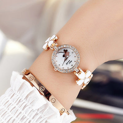 Reloj de Pulsera de Cuarzo con Incrustaciones de Diamantes - Estilo Casual Elegante - Image 3