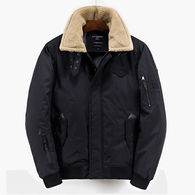 Chaqueta con Cuello de Piel de Cordero - Image 8