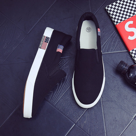 Zapatos de Lona Blancos Versátiles para Hombre - Image 15