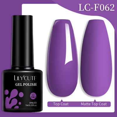 Set de Pegamento para Uñas con Brillo de Color Sólido - Image 97