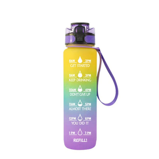 Botella de Agua Transparente 1L Kawaii sin BPA - Infusor de Frutas Reutilizable - Image 6