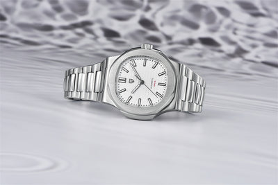 Reloj Automático de Acero Inoxidable Resistente al Agua - Diseño Barril - Image 28