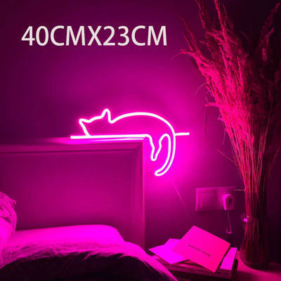 Luz LED Gato Neón - Decoración Luminosa para Dormitorio - Image 6