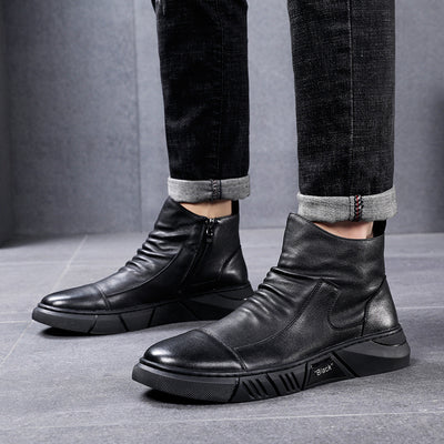 Botas Militares de Cuero para Hombre - Botines Tácticos de Media Caña - Image 13