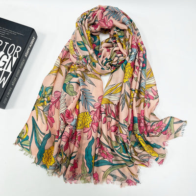Pashmina Estampada con Borlas para Mujer - Image 4