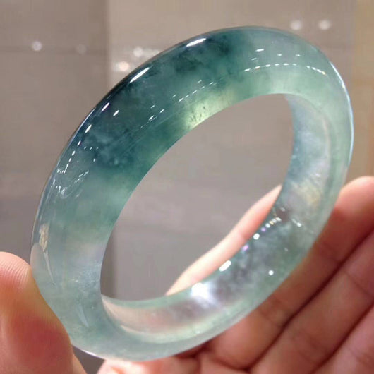 Pulsera de Jade Flores Flotantes Myanmar para Mujer - Image 6