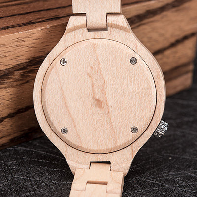 Reloj de Cuarzo Luminoso con Madera Natural - Image 25