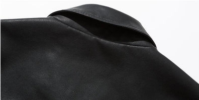 Chaqueta de Cuero para Motocicleta Ouma - Estilo Casual Juvenil - Image 8