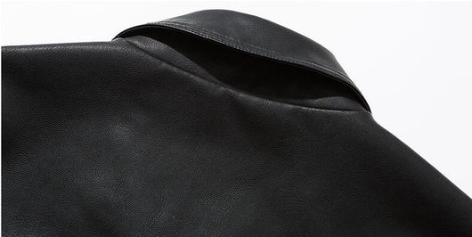 Chaqueta de Cuero para Motocicleta Ouma - Estilo Casual Juvenil - Image 8
